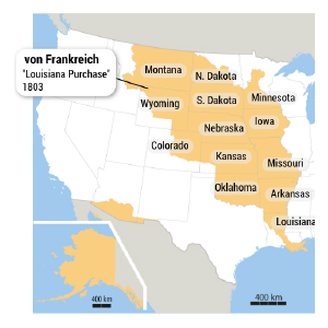 Von den USA gekaufte Gebiete