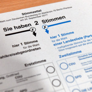 Stimmzettel bei Wahlen unterschreiben?