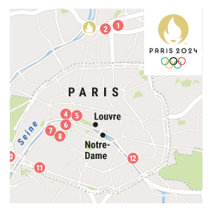 Sportstätten der Olympischen Spiele 2024