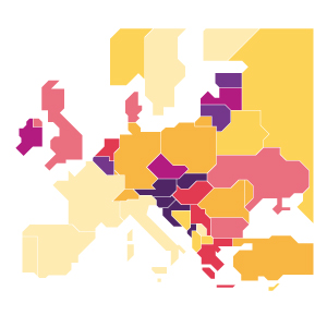 Corona-Inzidenzen in Europa