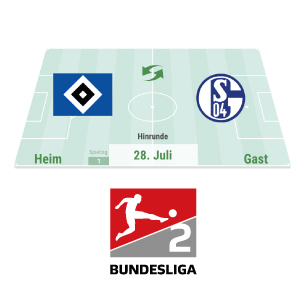 2. Bundesliga: Wer spielt wann gegen wen?