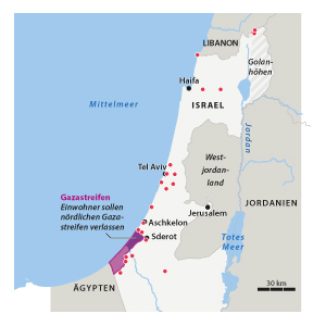 Aktuelle Lage in Israel und Gazastreifen