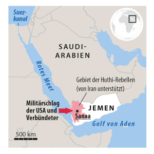 Militärschlag gegen das Huthi-Gebiet im Jemen