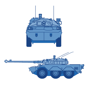 Französischer Spähpanzer AMX-10 RC