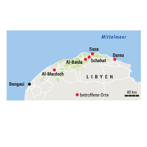 Überschwemmungen in Libyen