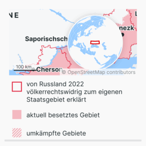 Russlands Annexion ukrainischer Gebiete