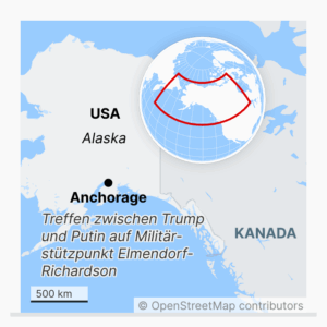 Treffen zwischen Trump und Putin in Anchorage