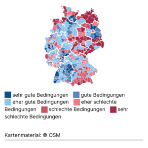 Investitionschancen bei Eigentumswohnungen (Karte, 2025)