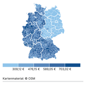 Gender Pension Gap (Karte, 2023)
