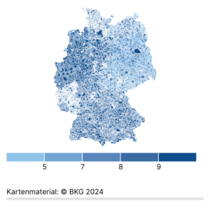 Geburten in Deutschland (Karte, 2024)