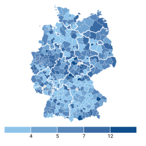 Krankenhausbetten (Karte, 2021)