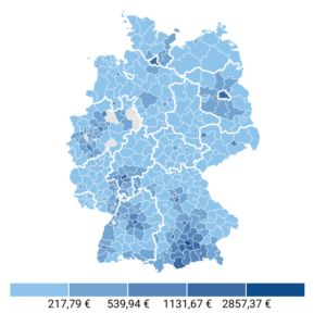 Bauland-Preise (Karte)