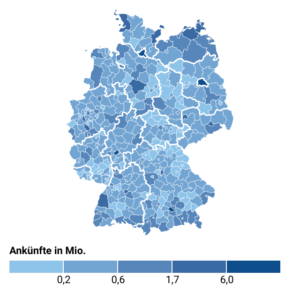 Urlaub in Deutschland (Karte, 2023)