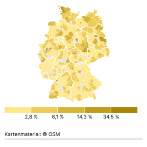 Wirtschaftsfaktor Energieversorgung (Karte, 2022)