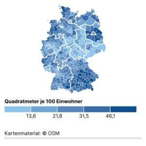 Genehmigter Wohnraum (Karte, 2023)