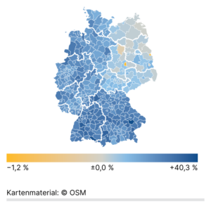 Gender Pay Gap (Karte, 2023)