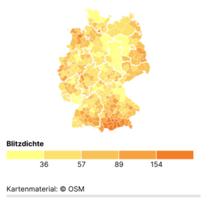 Blitzeinschläge (Karte, 2024)