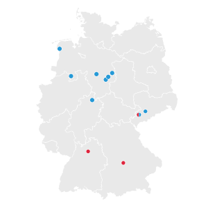 Produktionsstandorte von VW und Audi